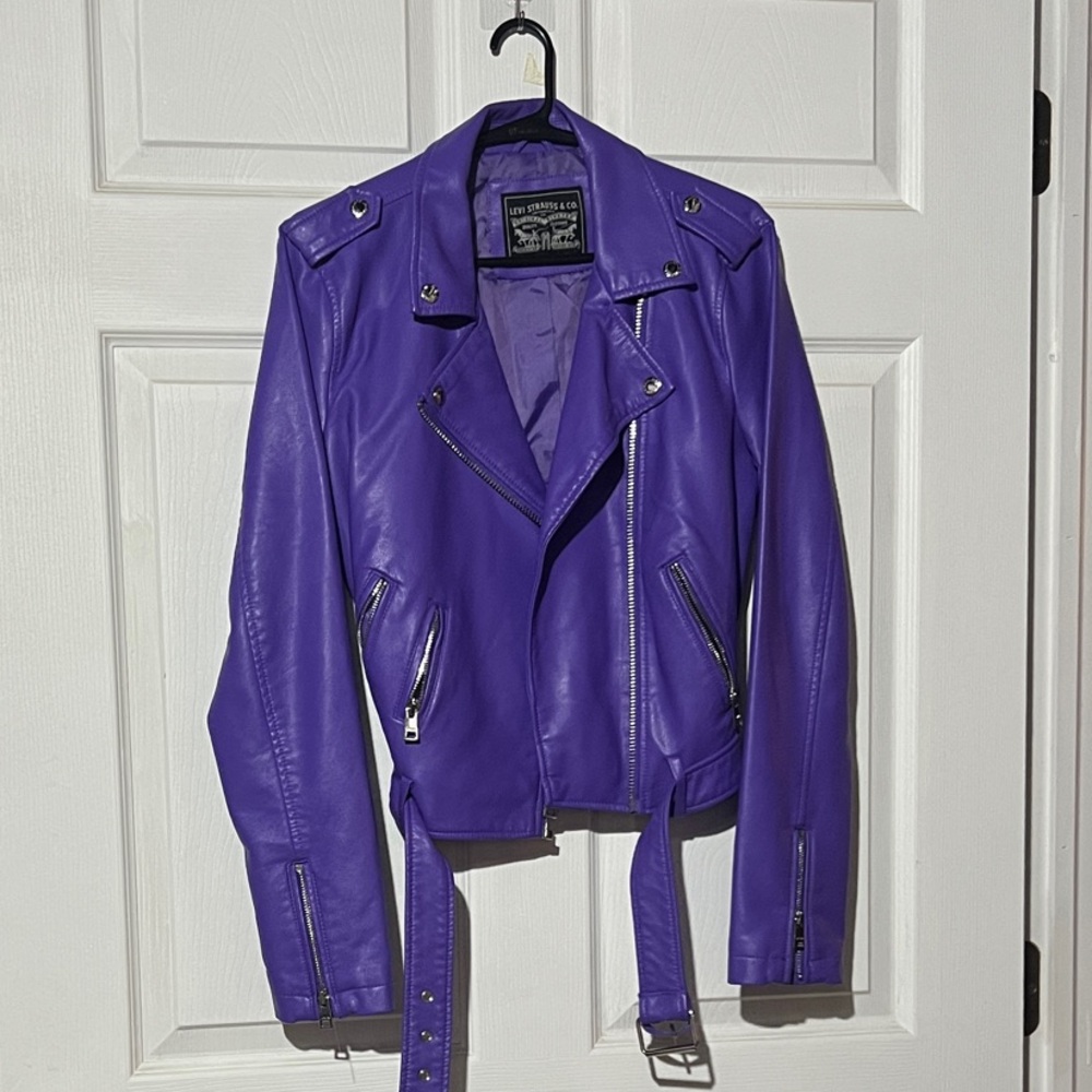 Levi's Bold Purple faux leather Jacket
